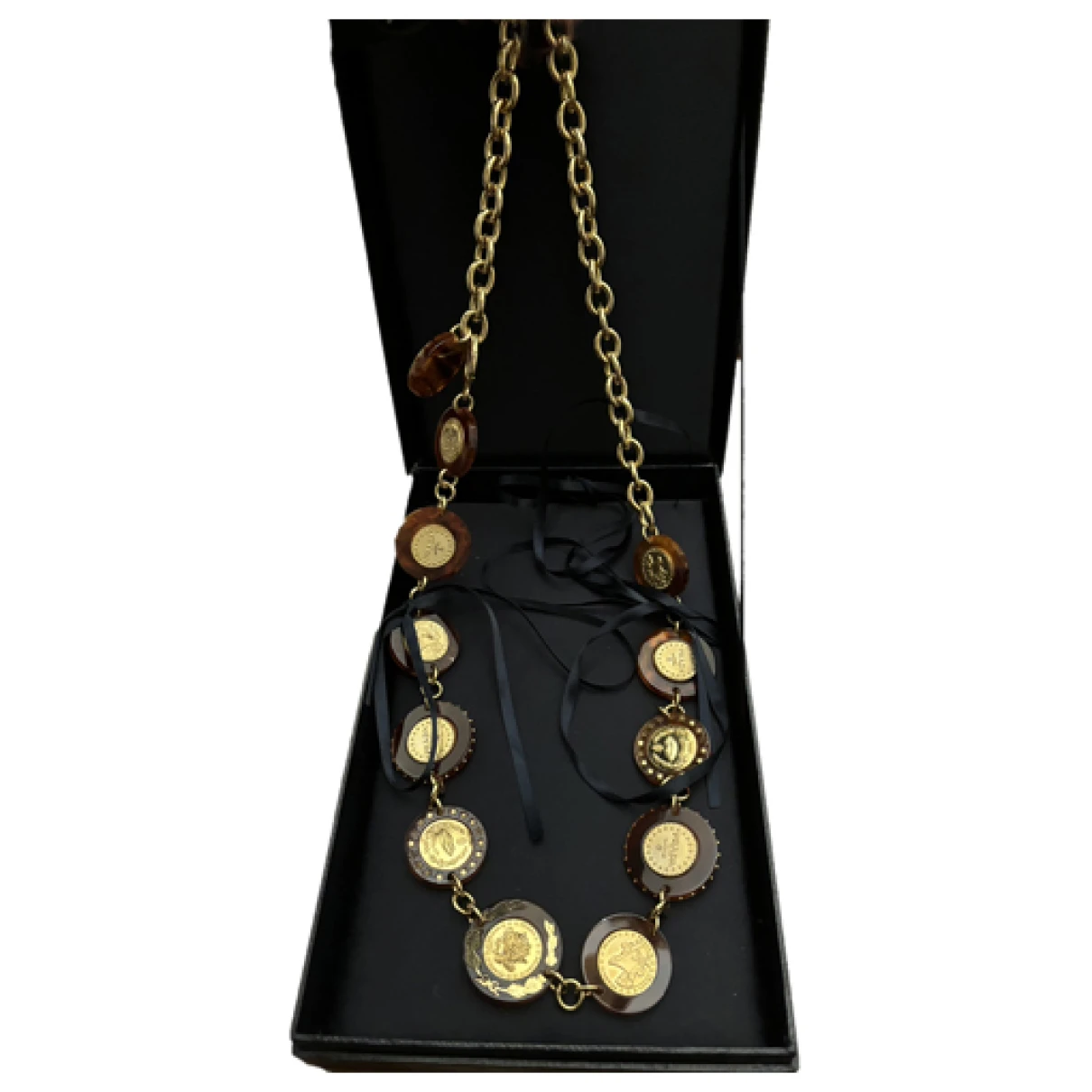 Pre-owned Prada Necklace In Gold