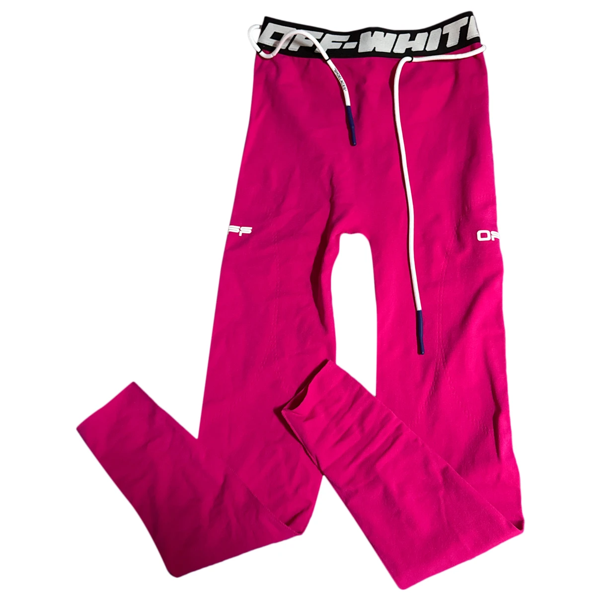 Pre-owned Off-white Leggings In Pink