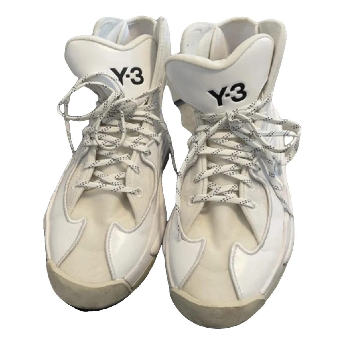 Pre-owned Y-3 By Yohji Yamamoto Cloth Trainers In White