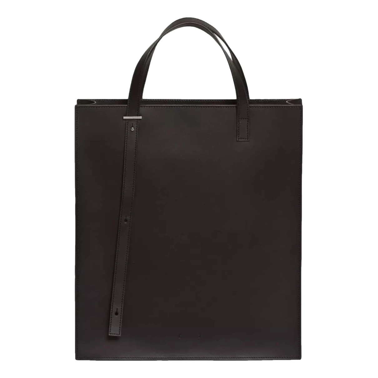 Pre-owned Pb 0110 Leather Tote In Black