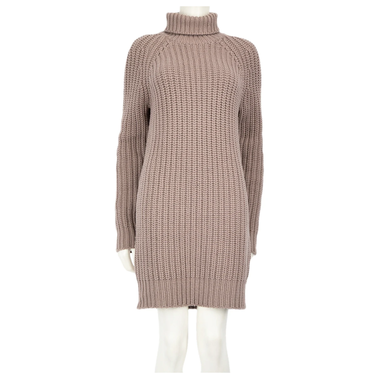 Pre-owned Michael Kors Cashmere Mini Dress In Brown