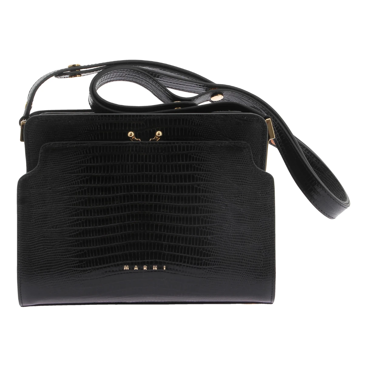 Pre-owned Marni Leather Handbag In Black