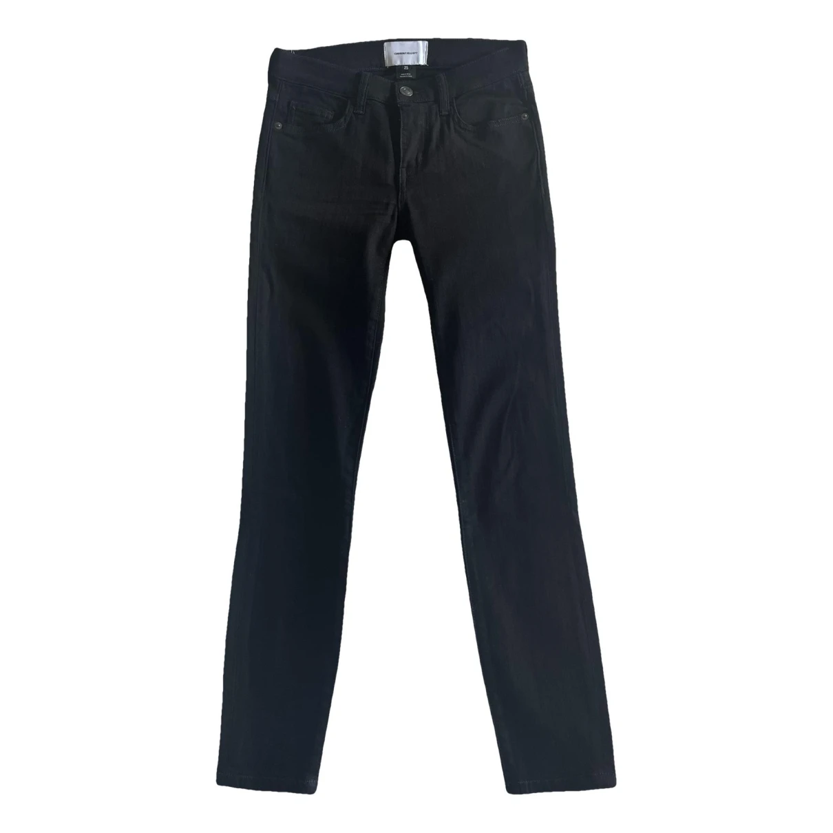 Pre-owned Current Elliott Slim Jeans In Black