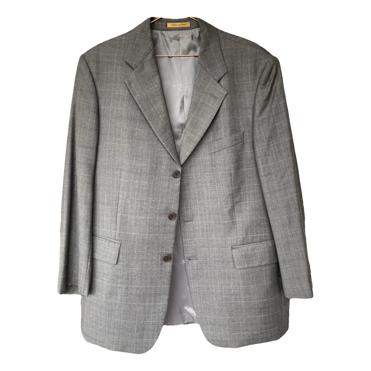 Pre-owned Saint Laurent Wool Jacket In Grey