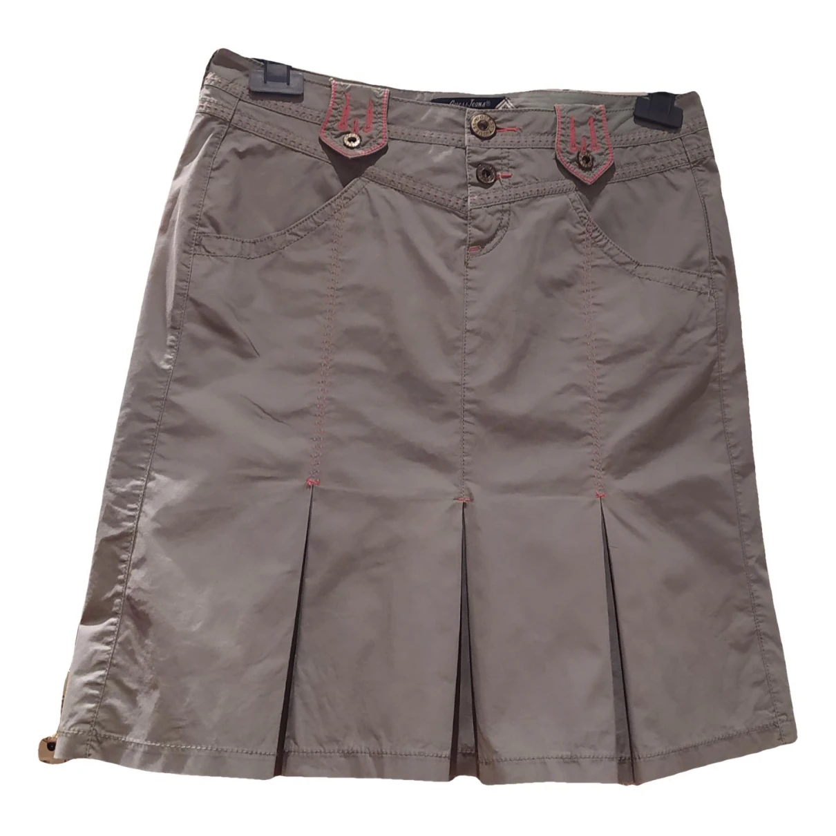 Pre-owned Guess Skirt In Khaki