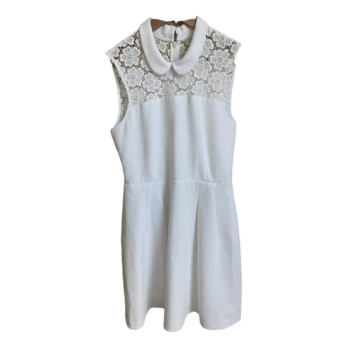 Pre-owned Claudie Pierlot Mini Dress In White