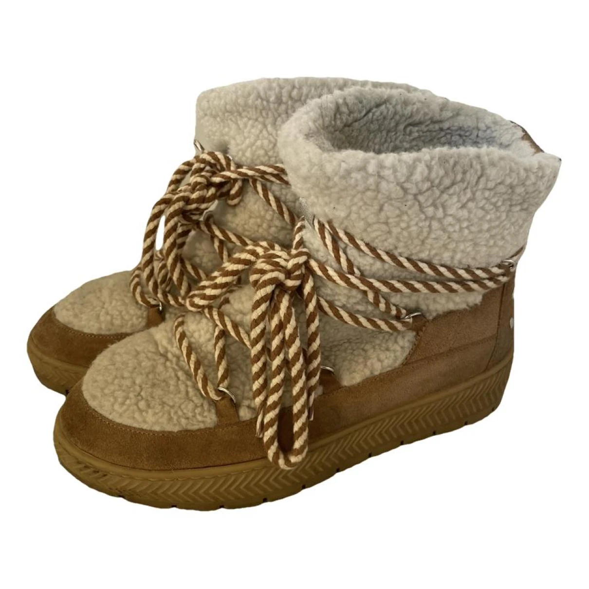 Pre-owned Mellow Yellow Snow Boots In Camel