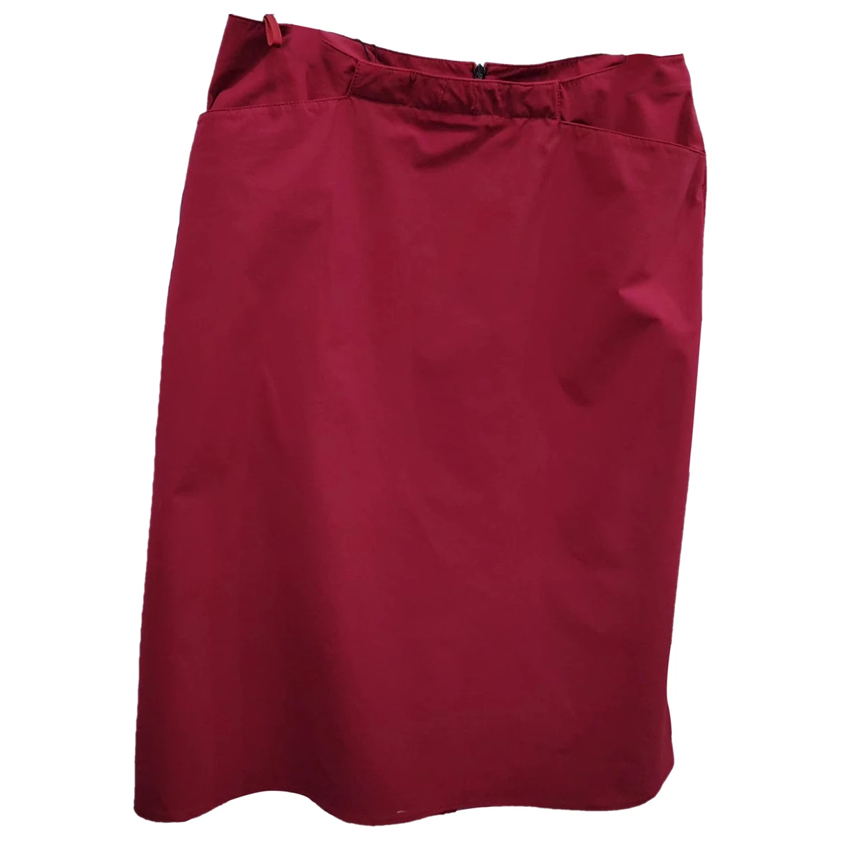 Pre-owned Prada Mid-length Skirt In Burgundy