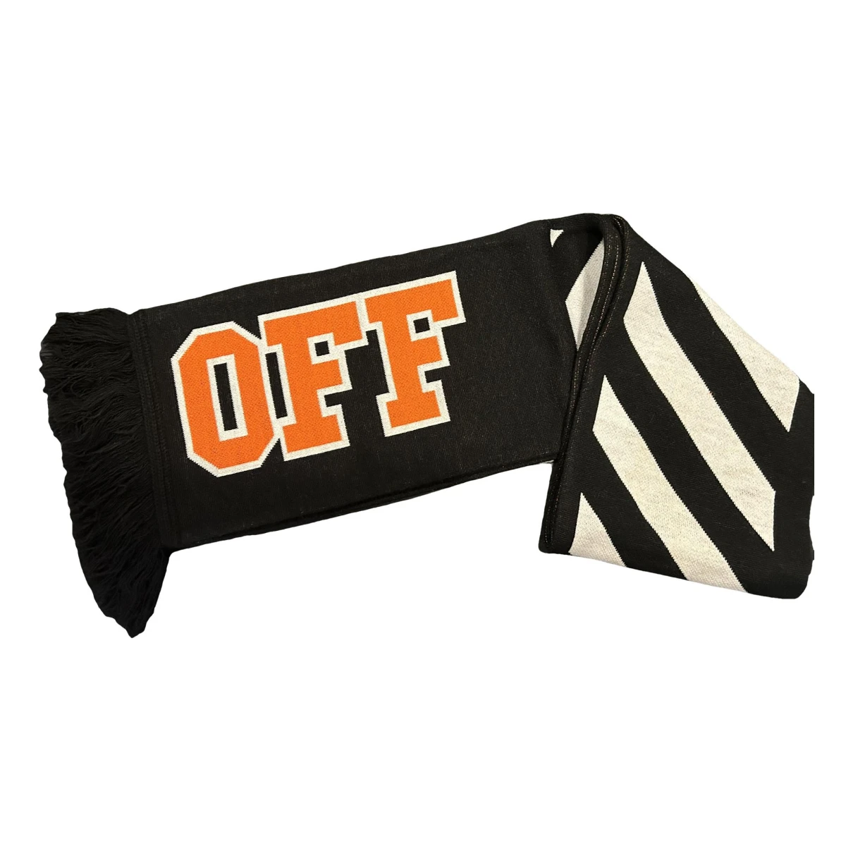 Pre-owned Off-white Scarf & Pocket Square In Black