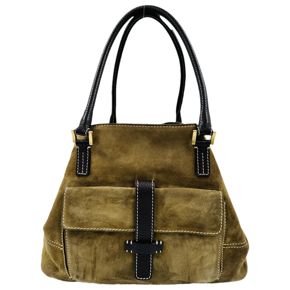 Pre-owned Loro Piana Bellevue Handbag In Camel