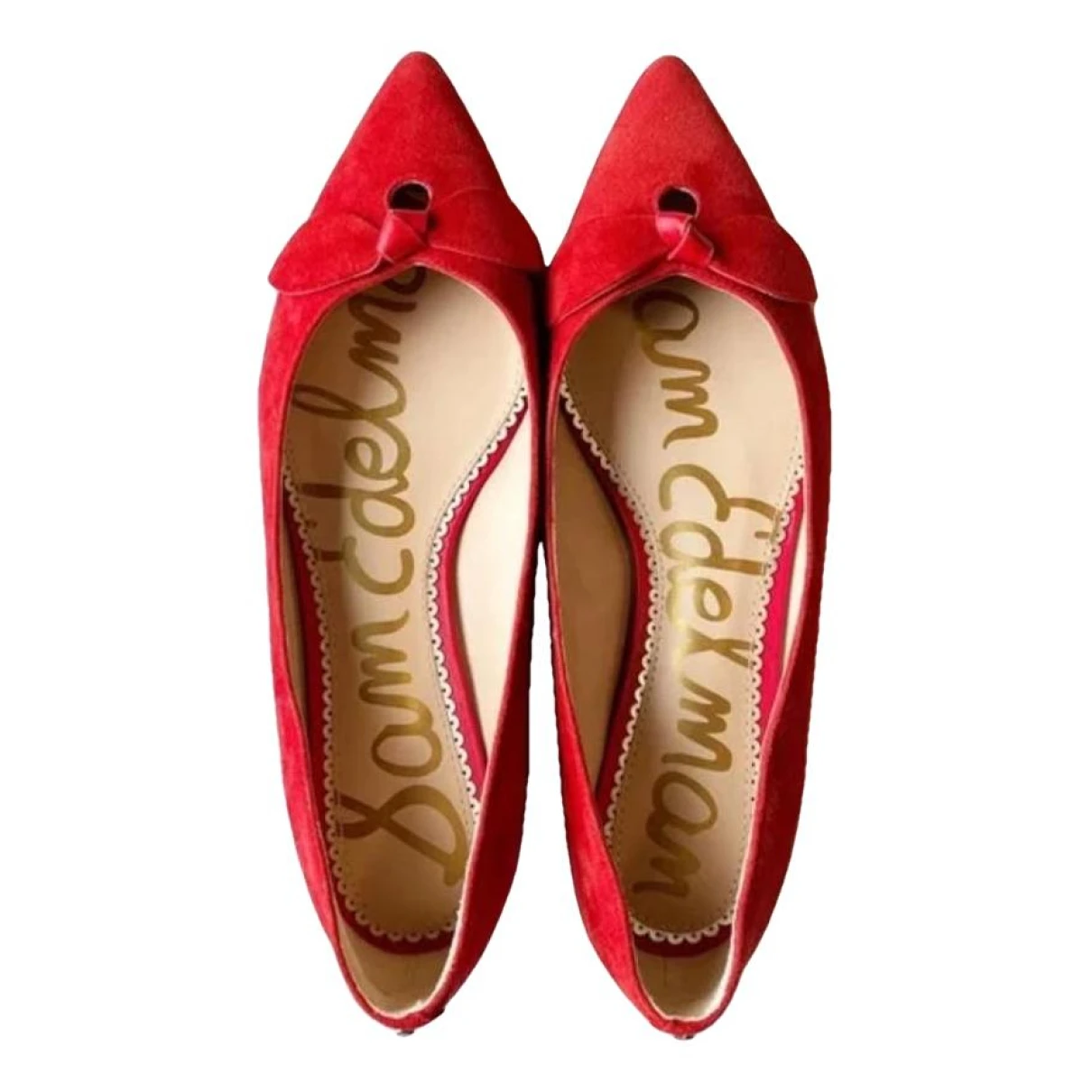 Pre-owned Sam Edelman Flats In Red