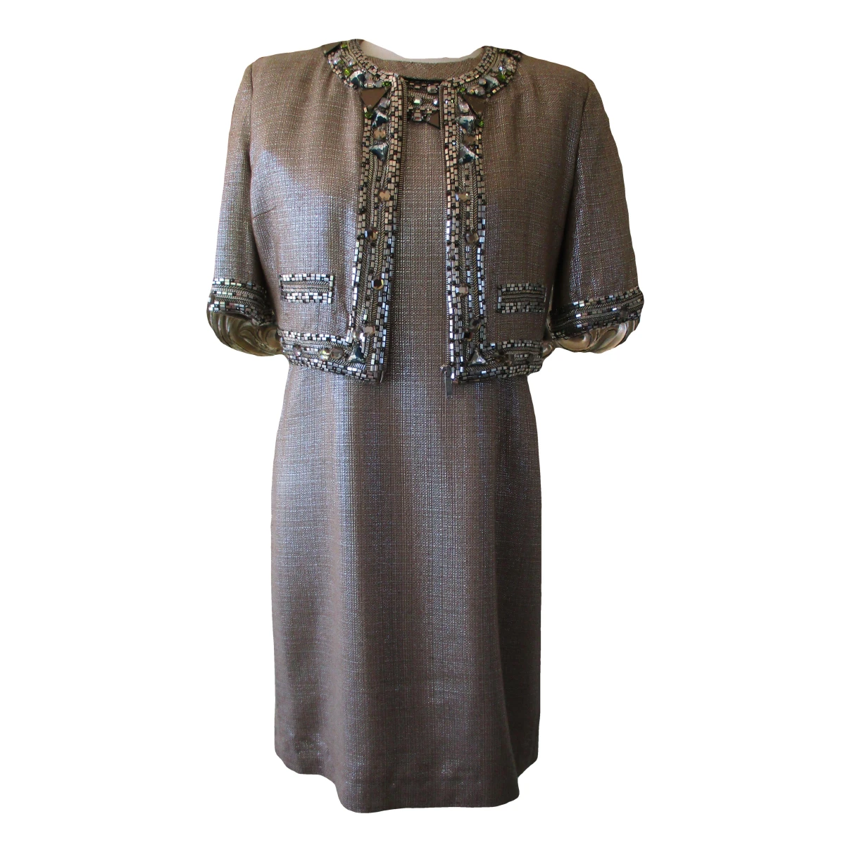 Pre-owned Matthew Williamson Mid-length Dress In Gold