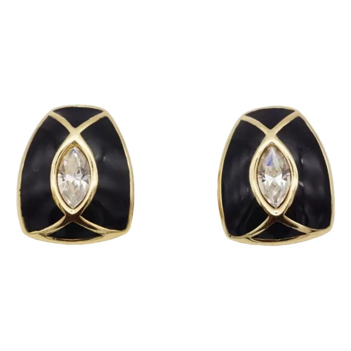 Pre-owned Dior Earrings In Black