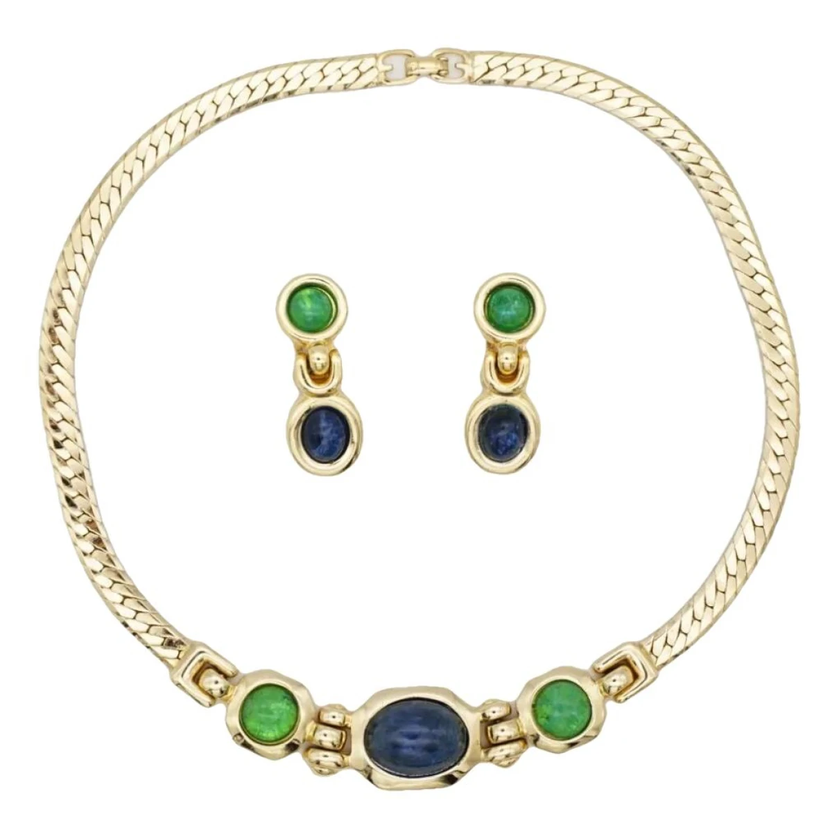 Pre-owned Dior Jewellery Set In Green