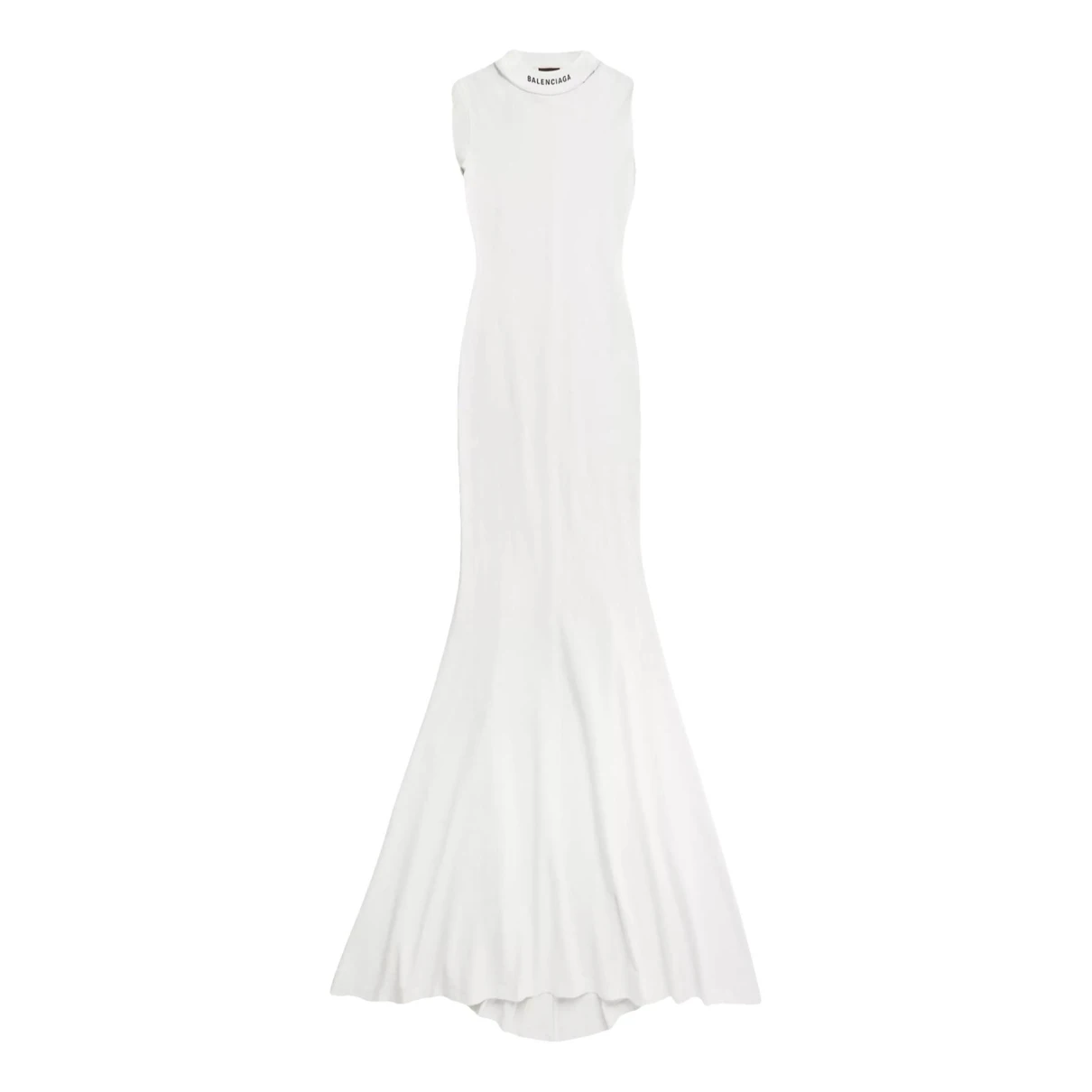Pre-owned Balenciaga Maxi Dress In White