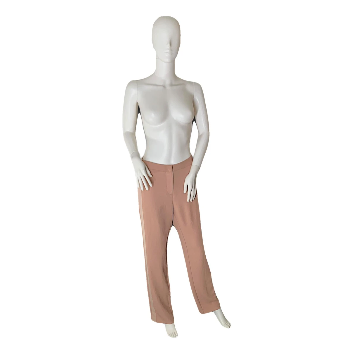 Pre-owned Dion Lee Trousers In Beige