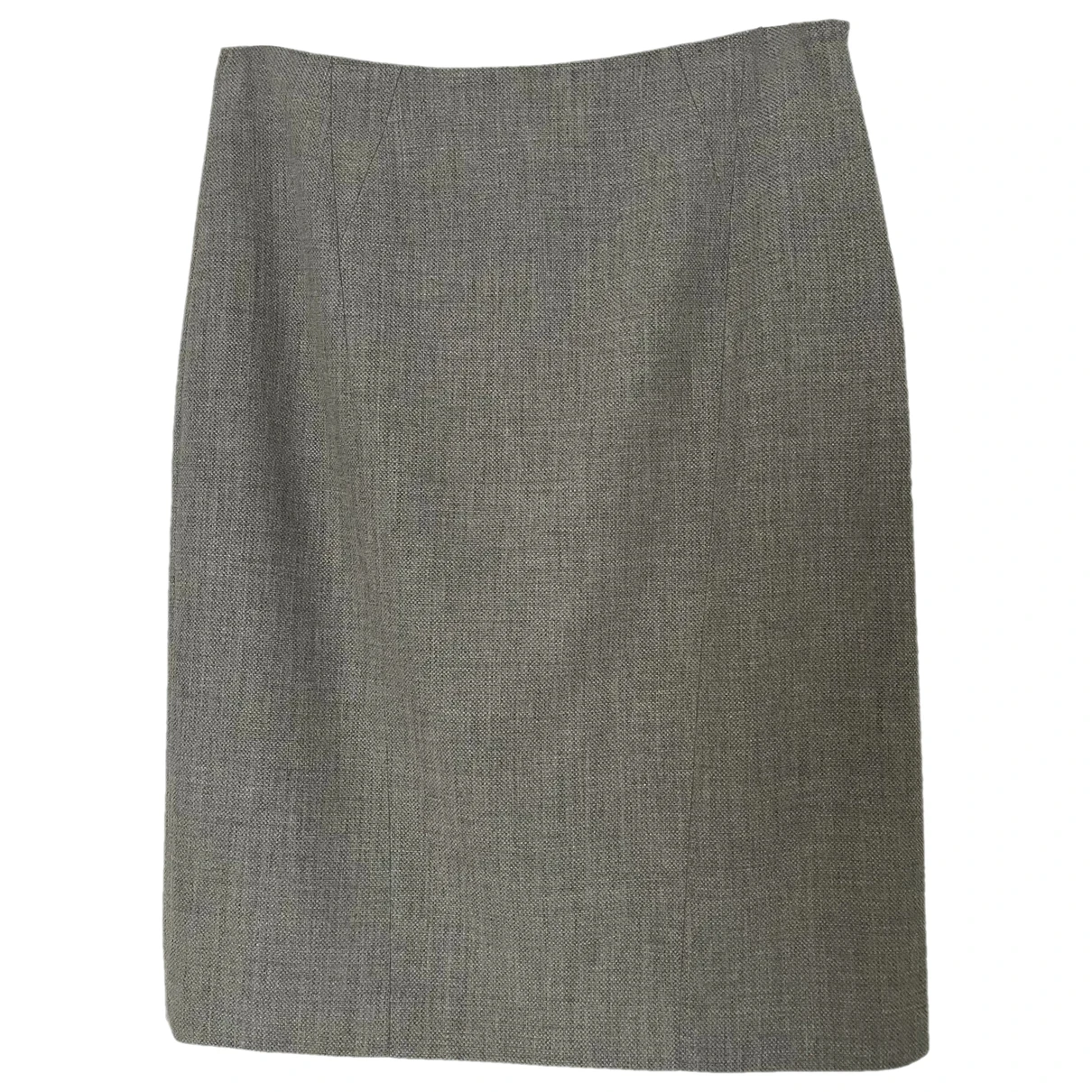 Pre-owned Reiss Wool Skirt In Grey