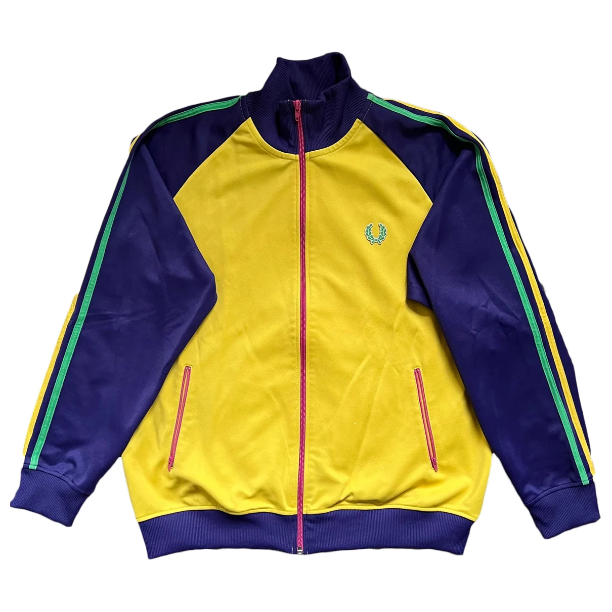 Pre-owned Fred Perry Jacket In Yellow