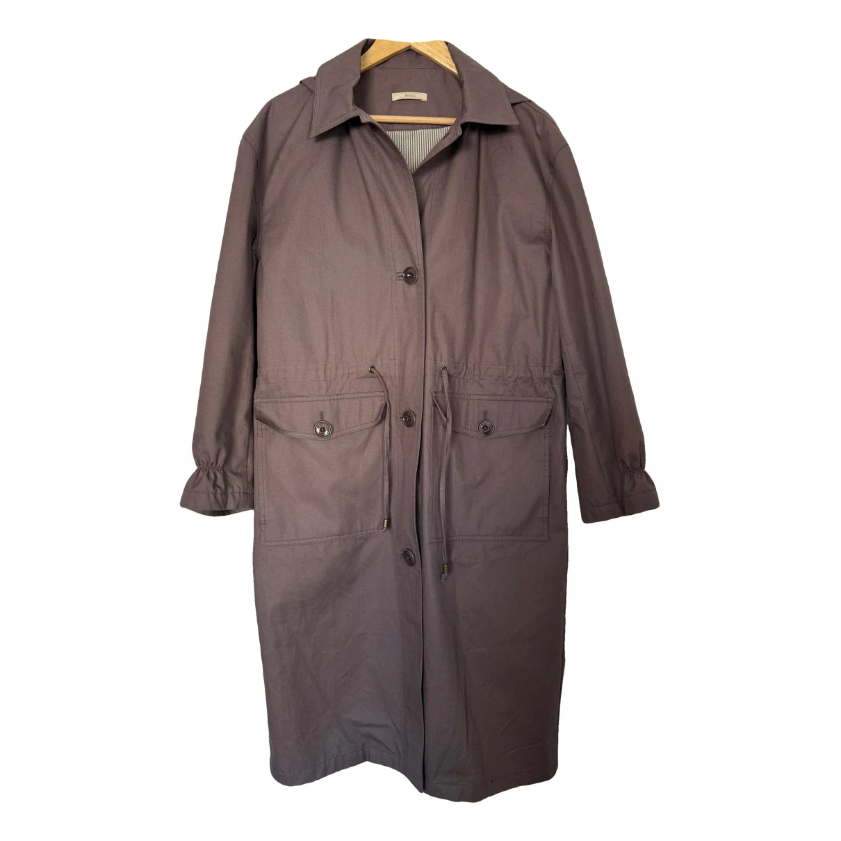 Pre-owned Sessun Trench Coat In Purple