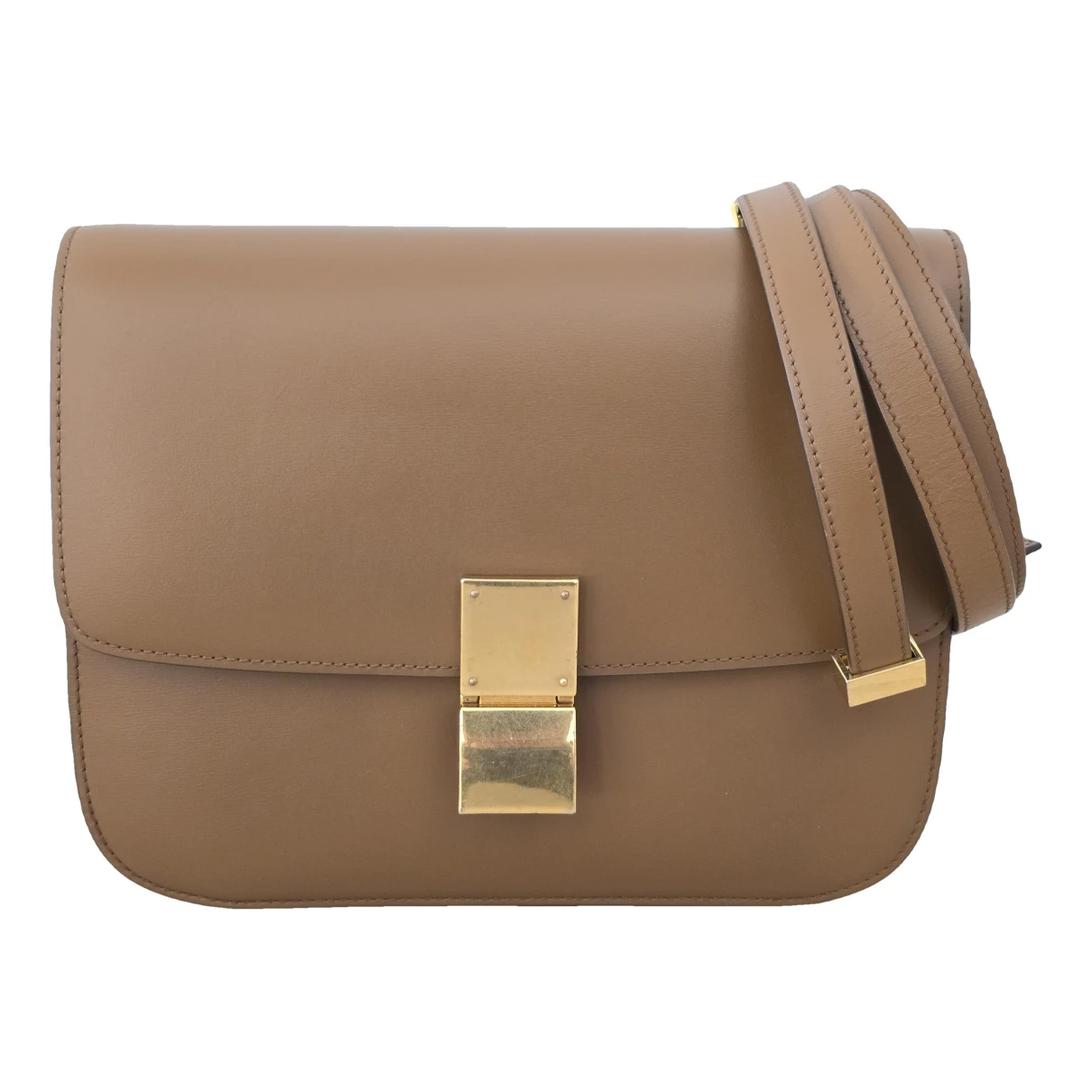 Pre-owned Celine Classic Leather Crossbody Bag In Camel