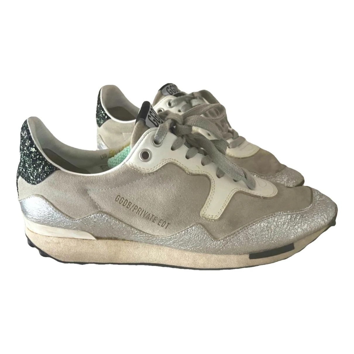 Pre-owned Golden Goose Starland Trainers In Beige