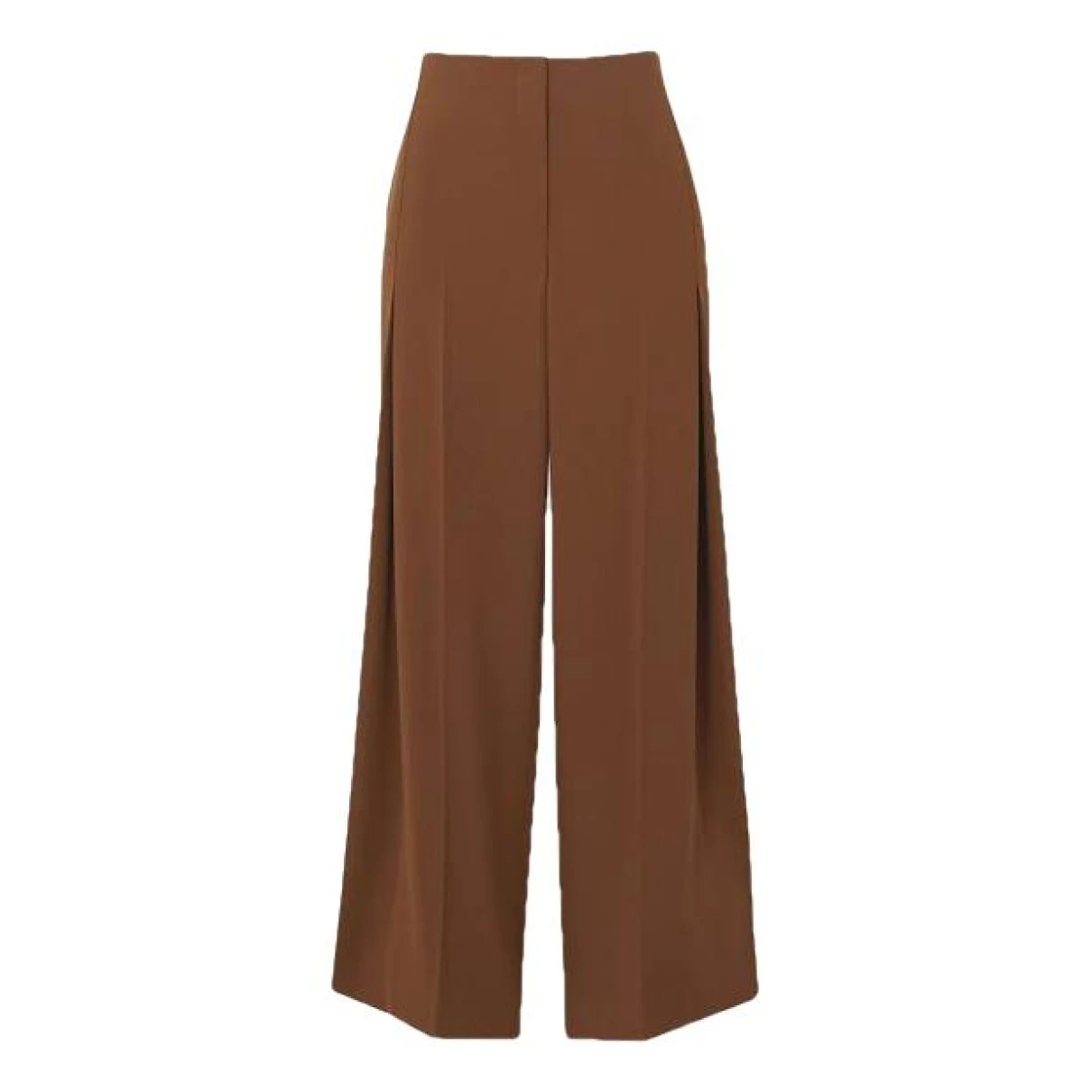Pre-owned The Row Wool Large Pants In Brown