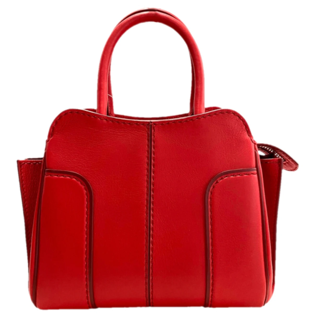 Pre-owned Tod's Leather Handbag In Red