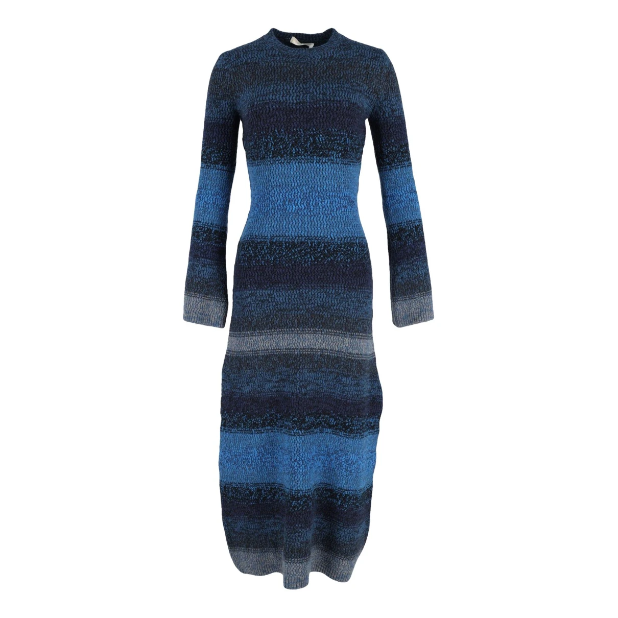Pre-owned Chloé Wool Maxi Dress In Blue