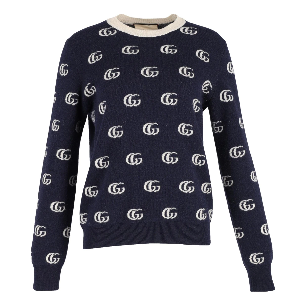 Pre-owned Gucci Wool Cardigan In Blue