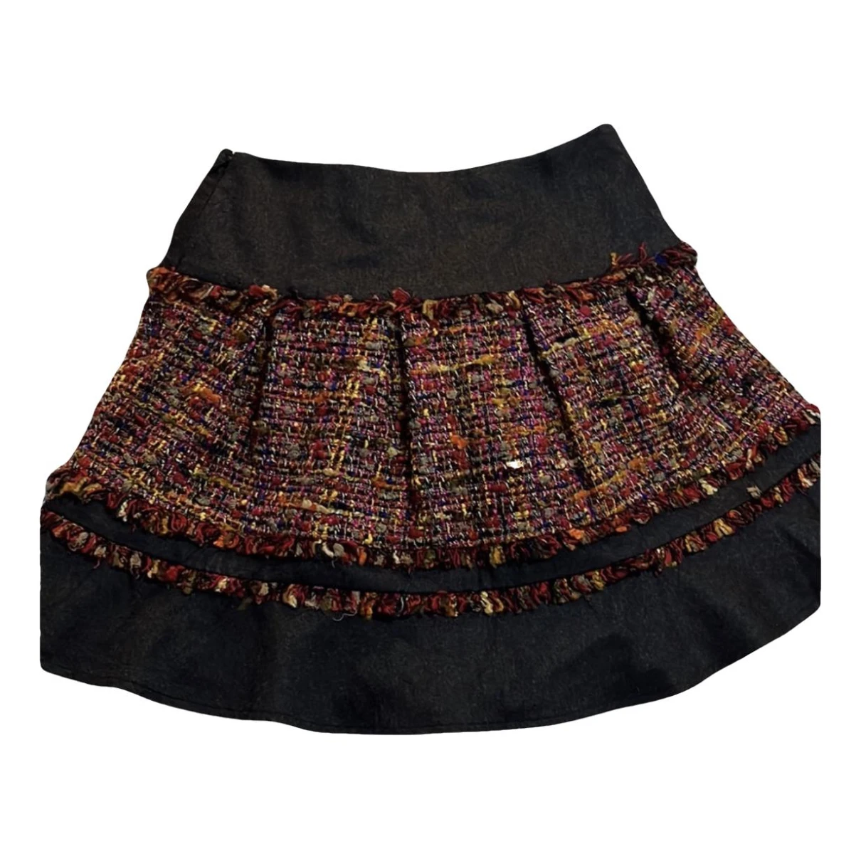 Pre-owned Diane Von Furstenberg Mini Skirt In Multicolour