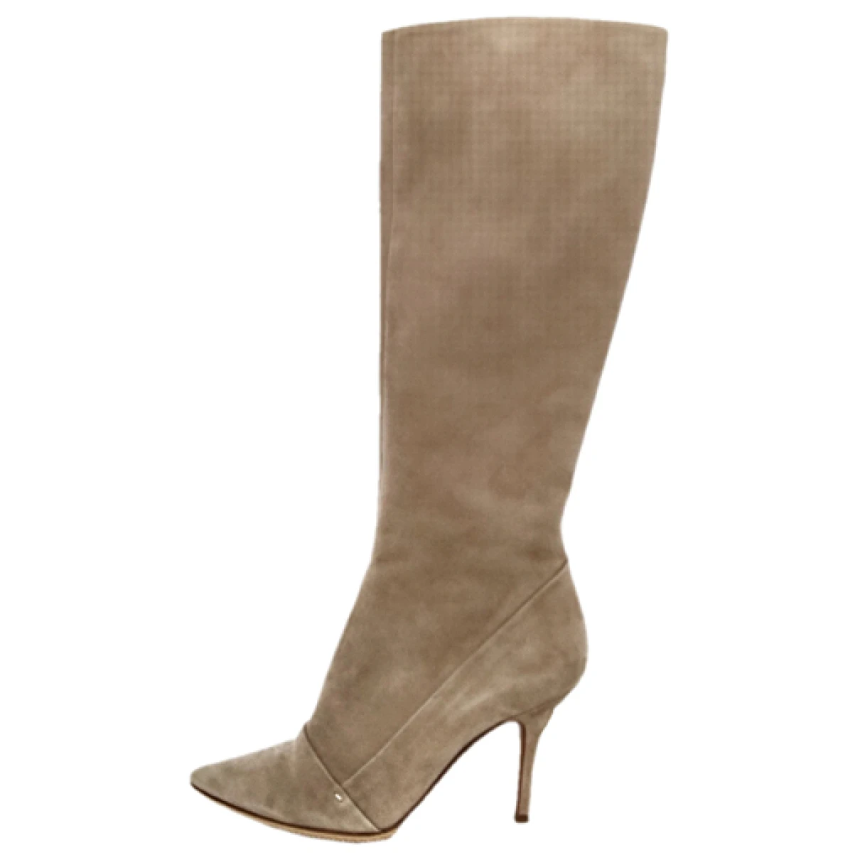 Pre-owned Louis Vuitton Boots In Beige