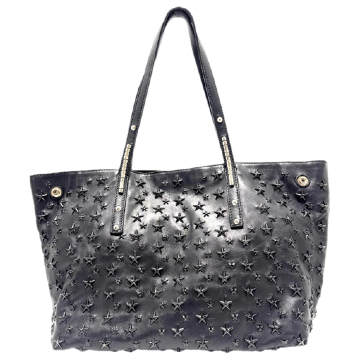 Pre-owned Jimmy Choo Leather Tote In Black