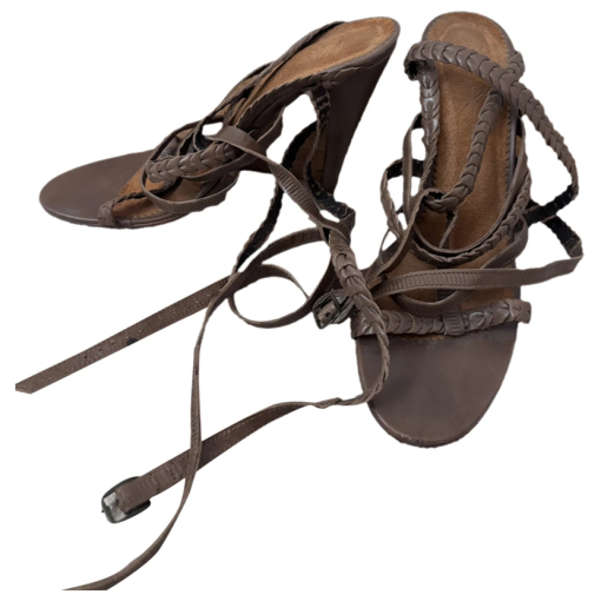 Pre-owned Isabel Marant Leather Sandal In Camel