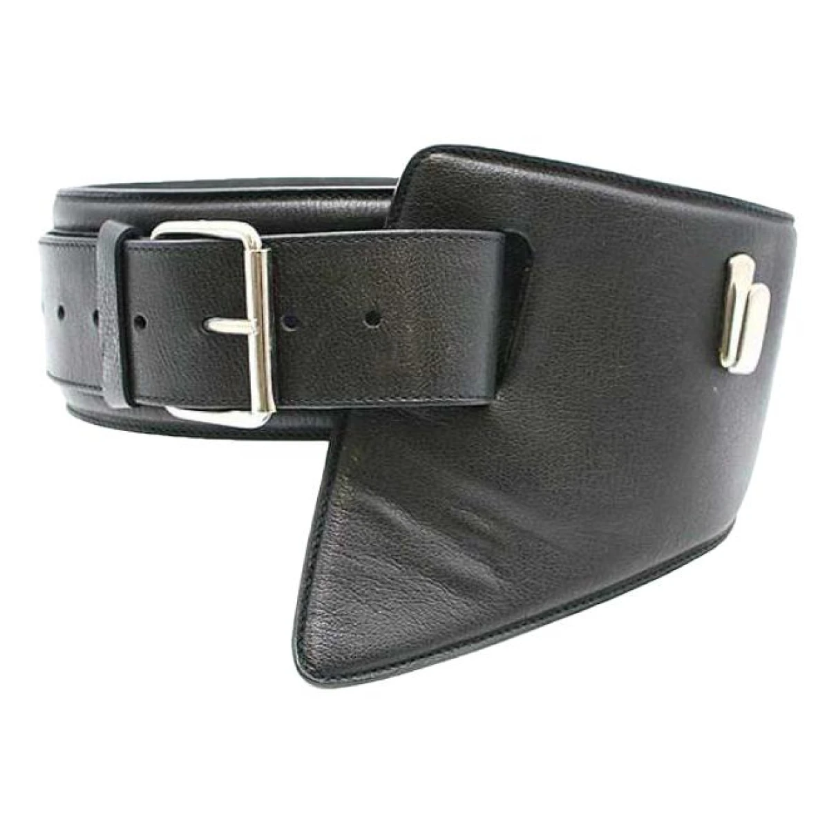 Pre-owned Maison Margiela Leather Belt In Black