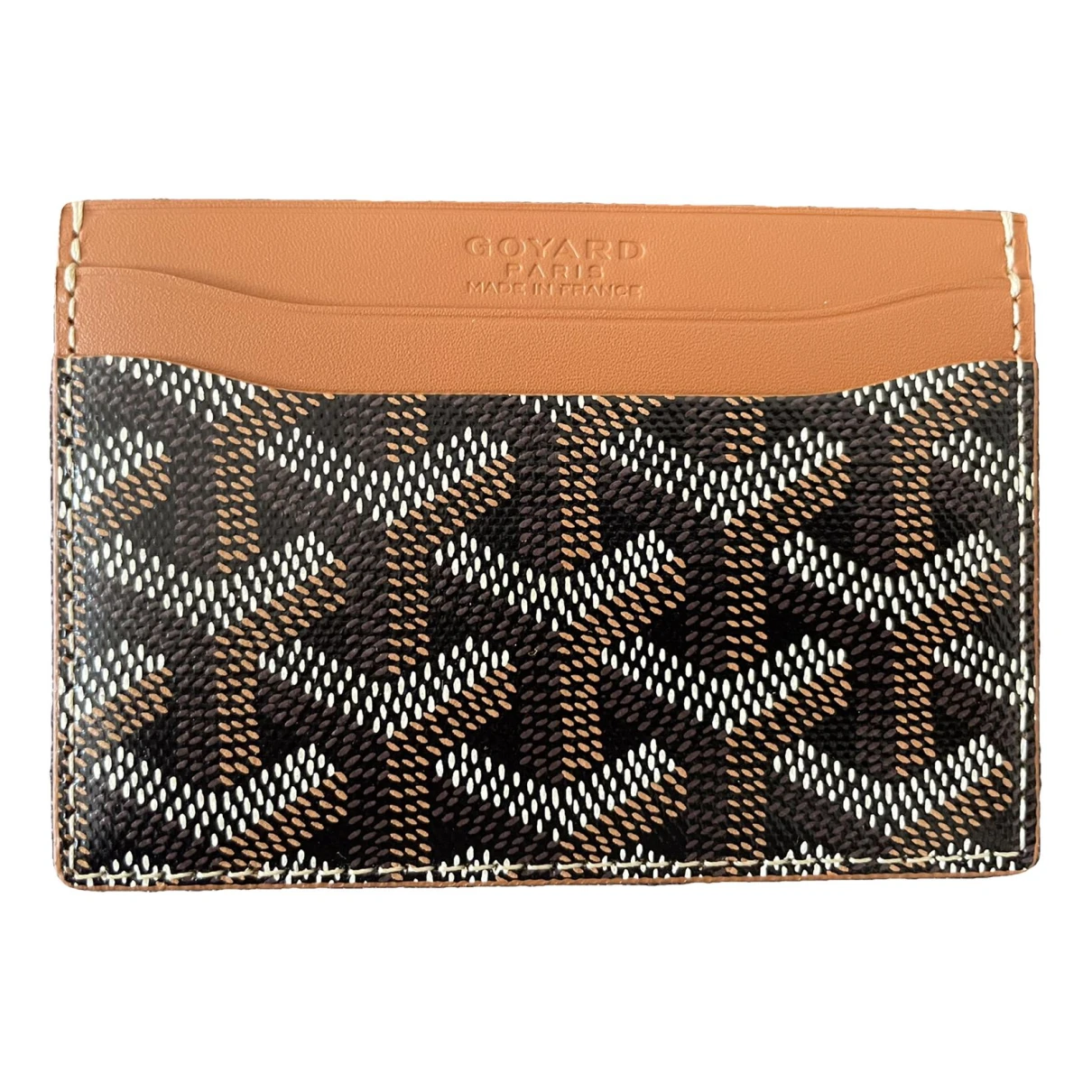 Pre-owned Goyard Saint Sulpice Leather Card Wallet In Other