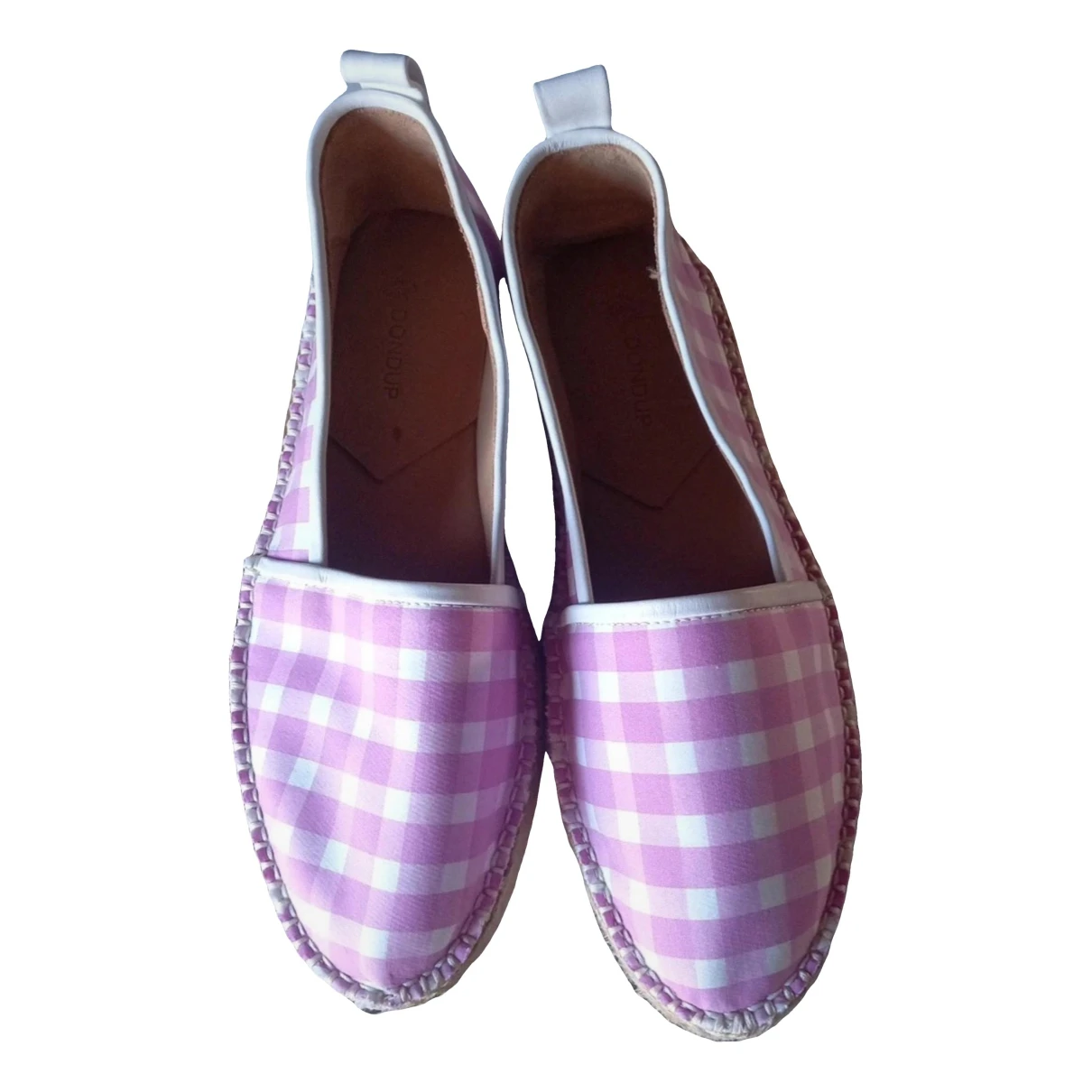 Pre-owned Dondup Cloth Espadrilles In Pink