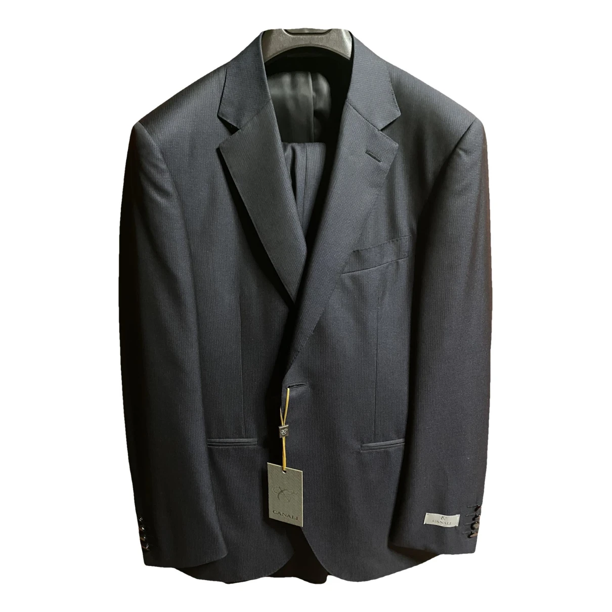 Pre-owned Canali Wool Suit In Blue