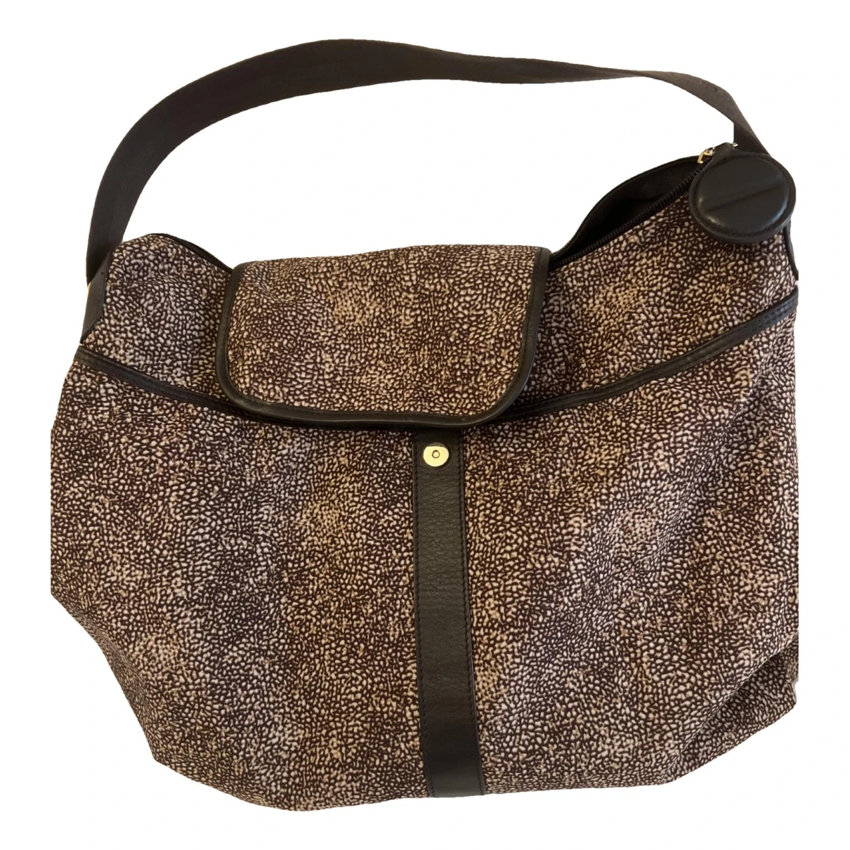 Pre-owned Borbonese Handbag In Brown