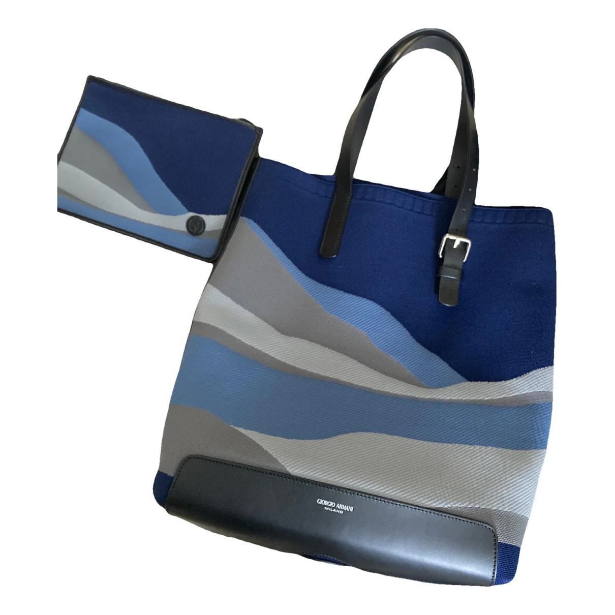 Pre-owned Giorgio Armani Weekend Bag In Blue