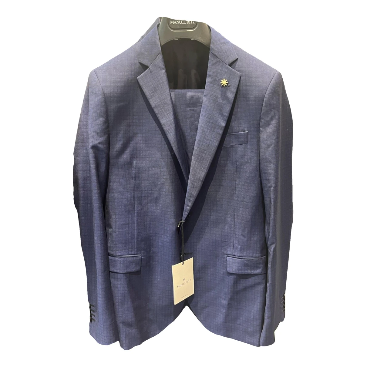 Pre-owned Manuel Ritz Wool Suit In Blue