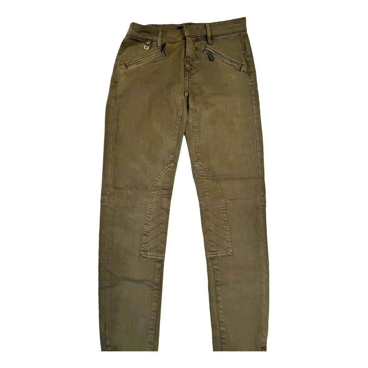 Pre-owned Polo Ralph Lauren Slim Pants In Khaki