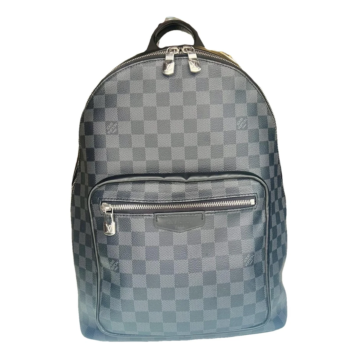 Pre-owned Louis Vuitton Josh Backpack Cloth Bag In Grey