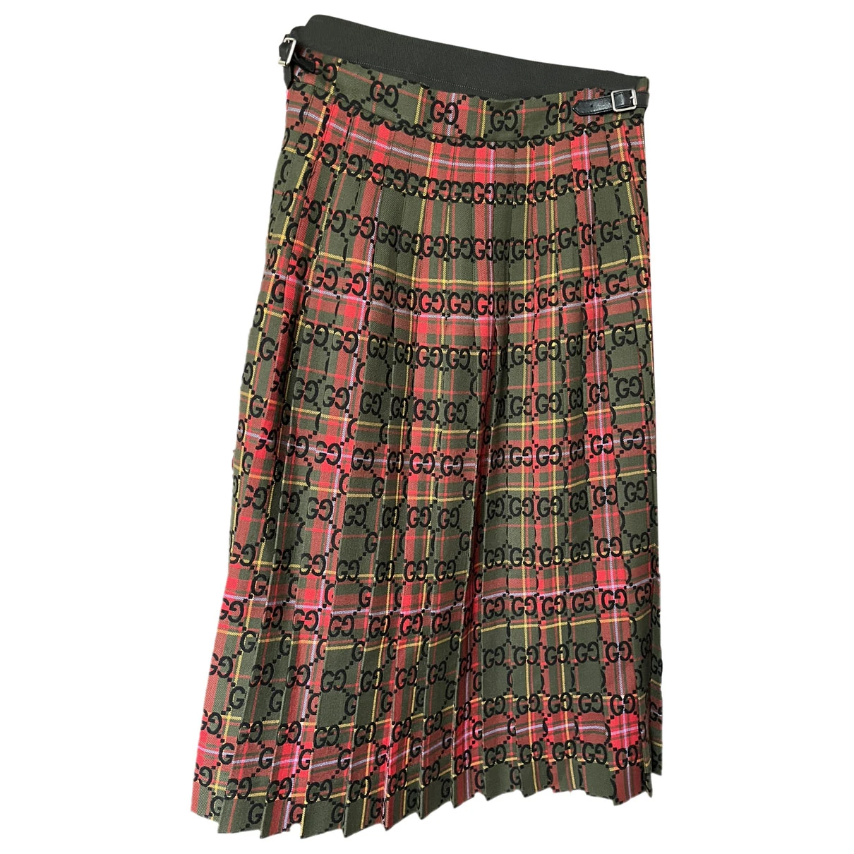 Pre-owned Gucci Wool Mid-length Skirt In Multicolour
