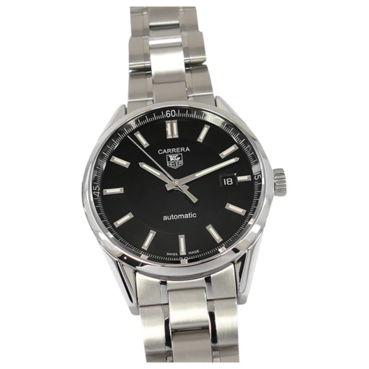 Pre-owned Tag Heuer Carrera Watch In Black