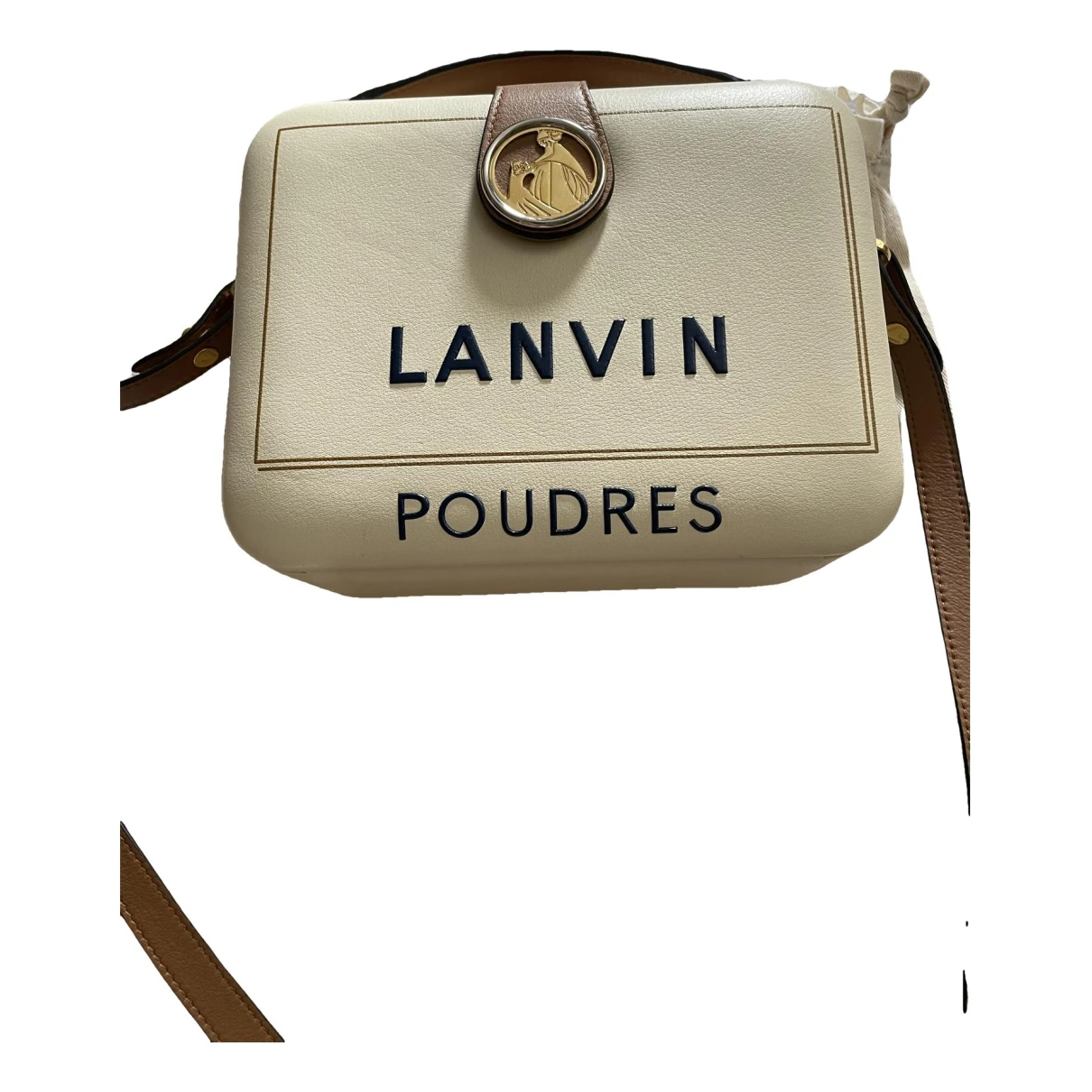 Pre-owned Lanvin Bento Leather Handbag In Beige