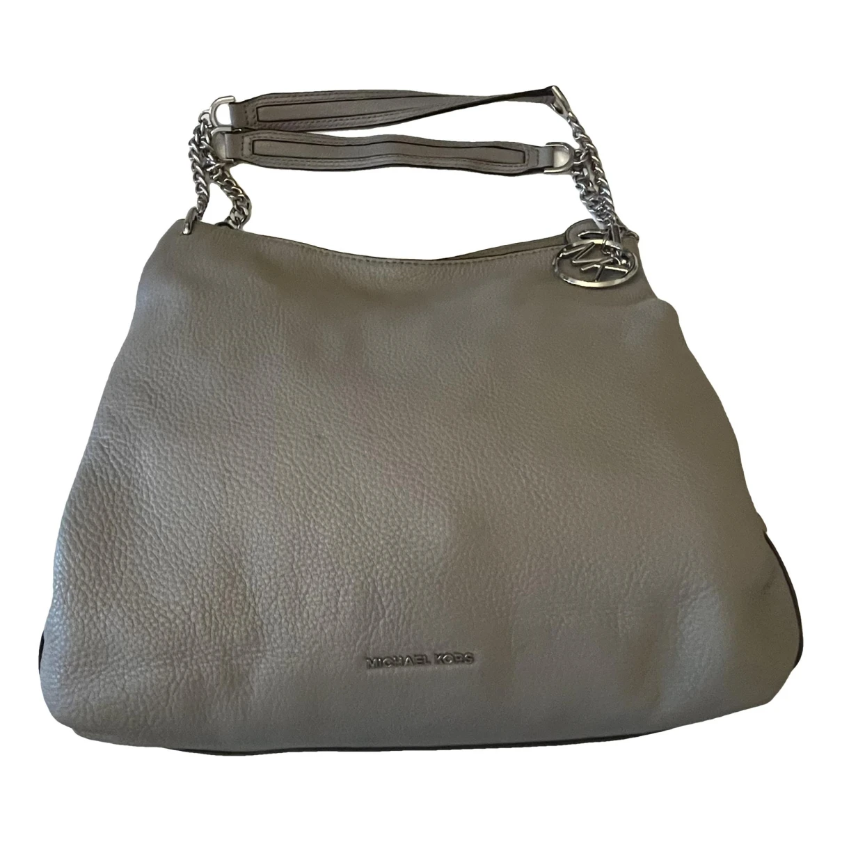 Pre-owned Michael Kors Lillie Leather Handbag In Grey