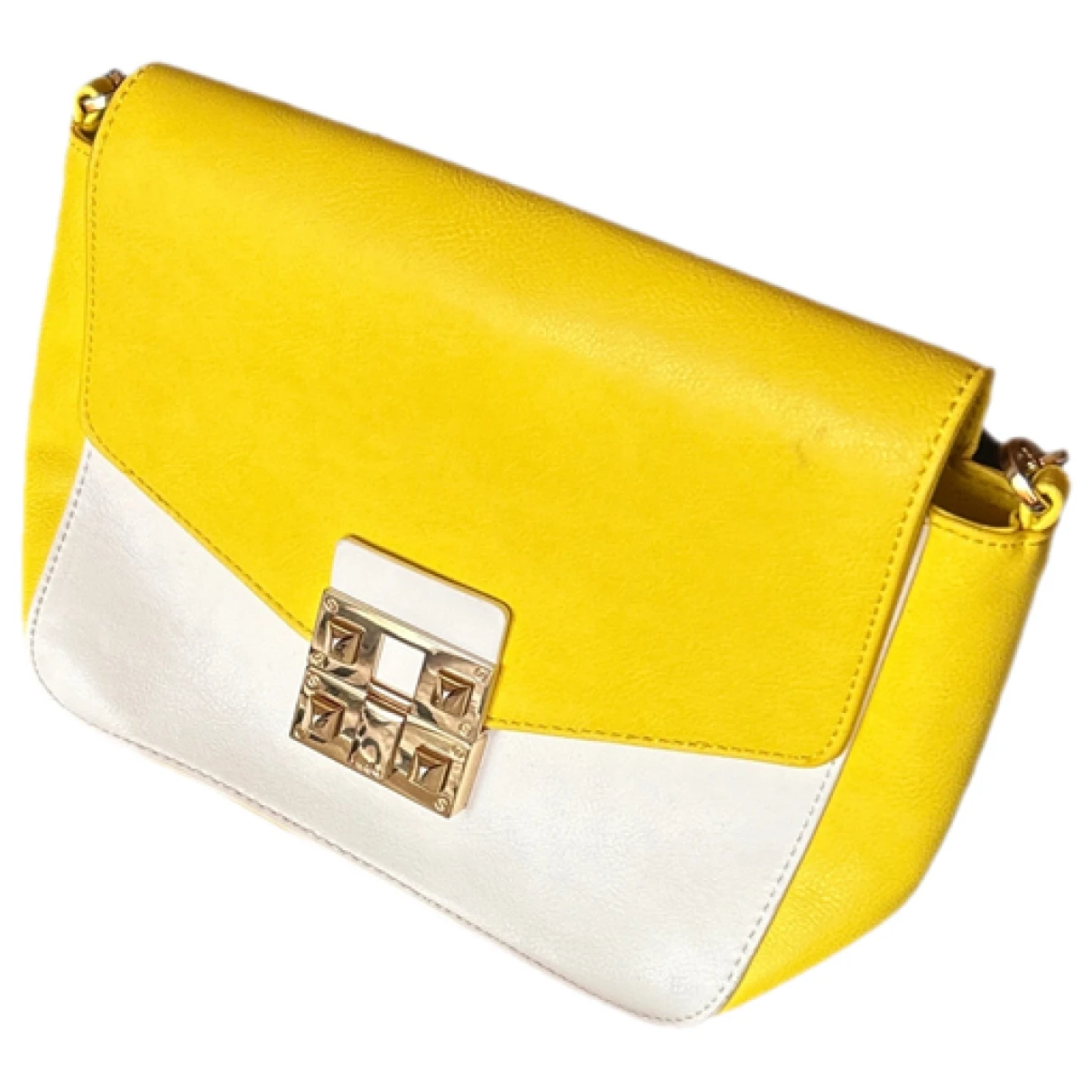 Pre-owned Liujo Leather Clutch Bag In Yellow