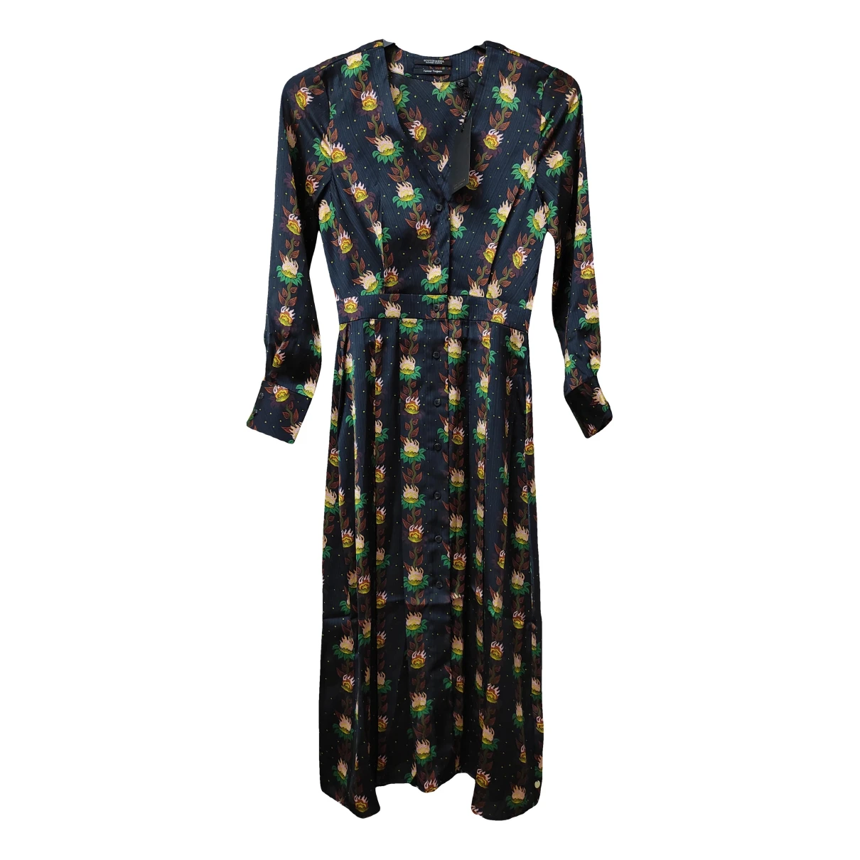 Pre-owned Scotch & Soda Mid-length Dress In Navy
