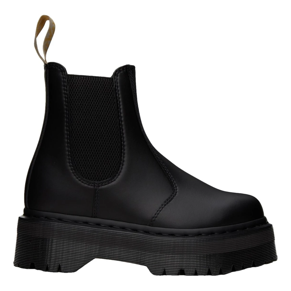 Pre-owned Dr. Martens' Vegan Leather Boots In Black
