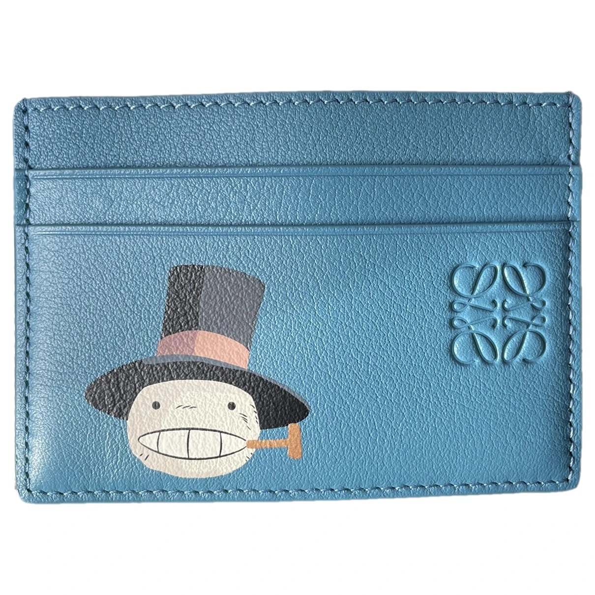 Pre-owned Loewe Leather Wallet In Blue